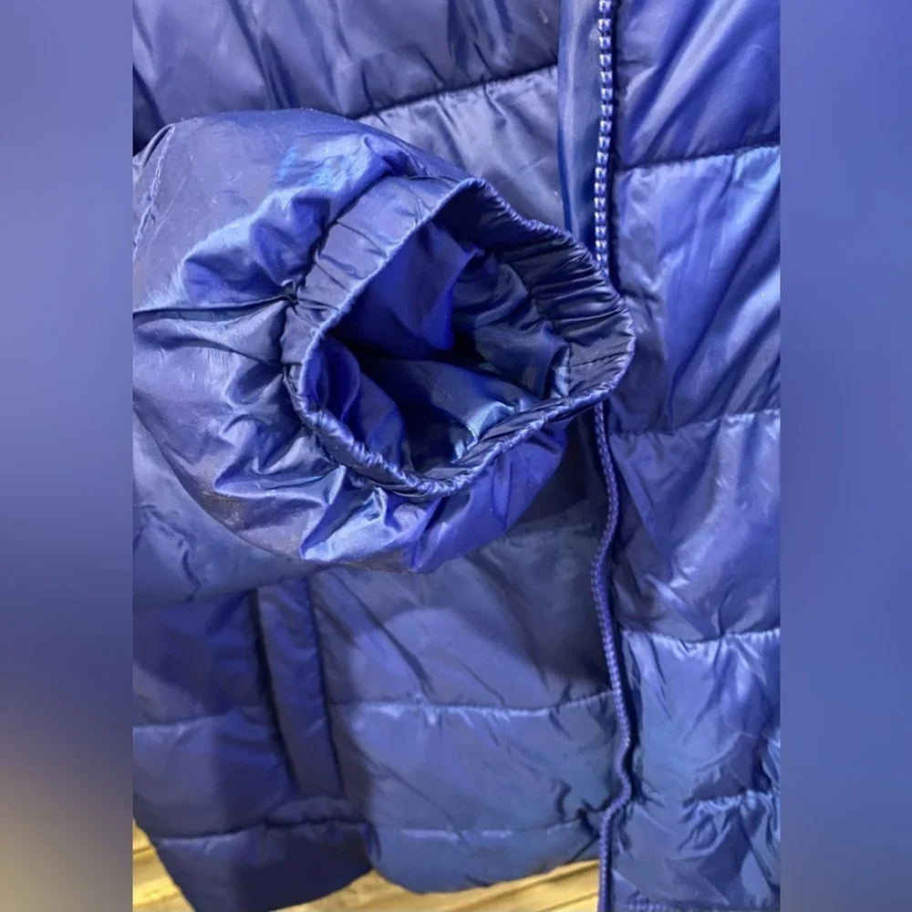 NORDSTROM brand Rich Royal Blue Puffer jacket. Size XL Lightweight Cozy warm - Picture 6 of 6